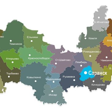 Публичная кадастровая карта республики Мордовия: данные территорий Республики