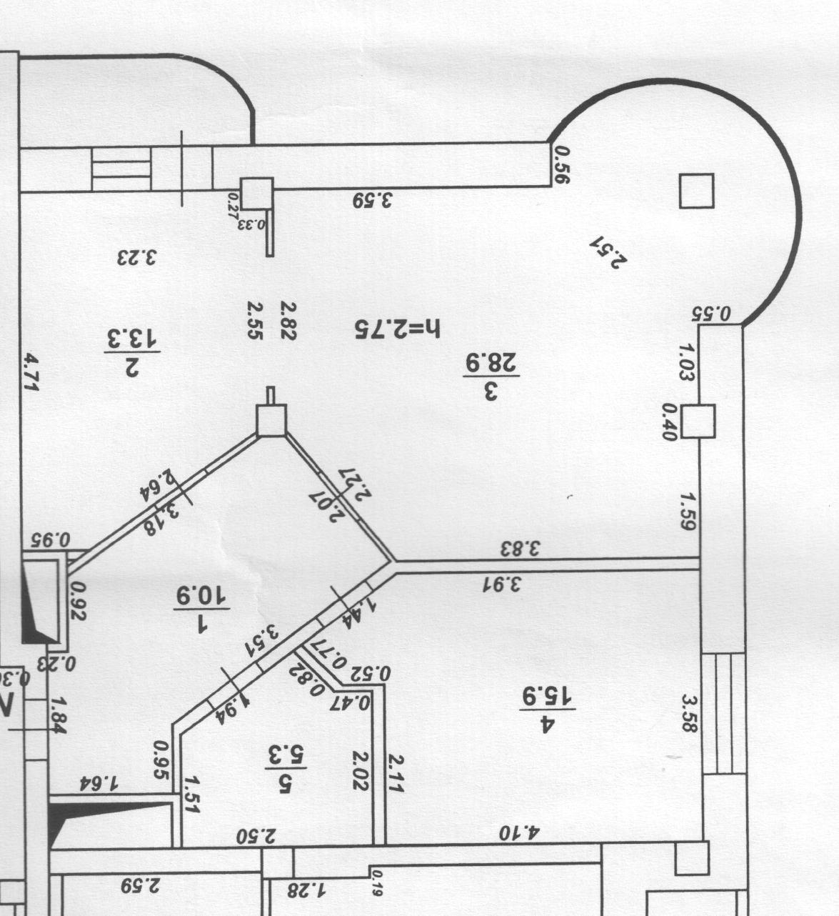 Технический план двухкомнатной квартиры