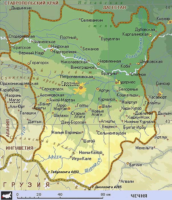 Публичная кадастровая карта Чеченской республики