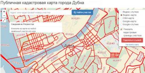 карта города Дубна