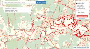 Публичная кадастровая карта города Звенигород